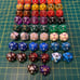 50 PCS D20 Dice Set with Black Pouch for DND RPG MTG Games Multi Colored