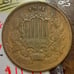 1864 2c Error Rim US Mint Coin