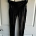 Spanx Faux Leather Leggings Black Women Medium Shaping Glossy Waistband #2437