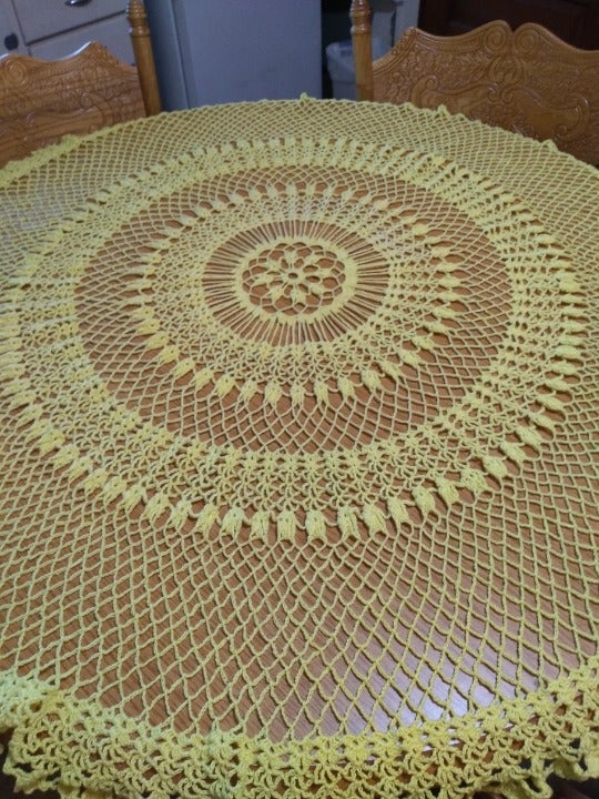 Antique Homemade Tablecloth