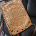 Rebecca Minkoff Bohemian Tan Studded Crossbody Leather Birds Print Lining