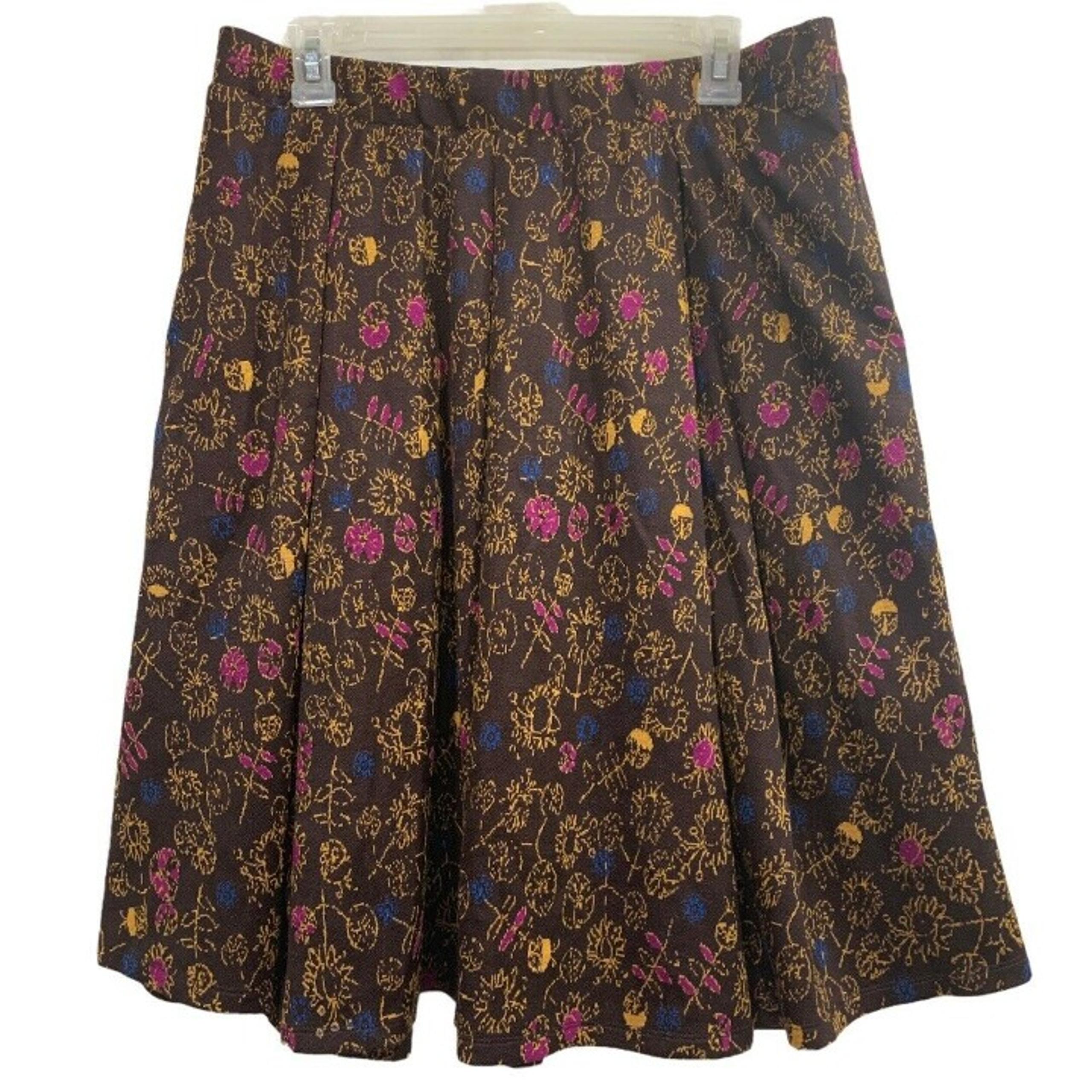 LuLaRoe Madison Full A-Line Skirt Brown
