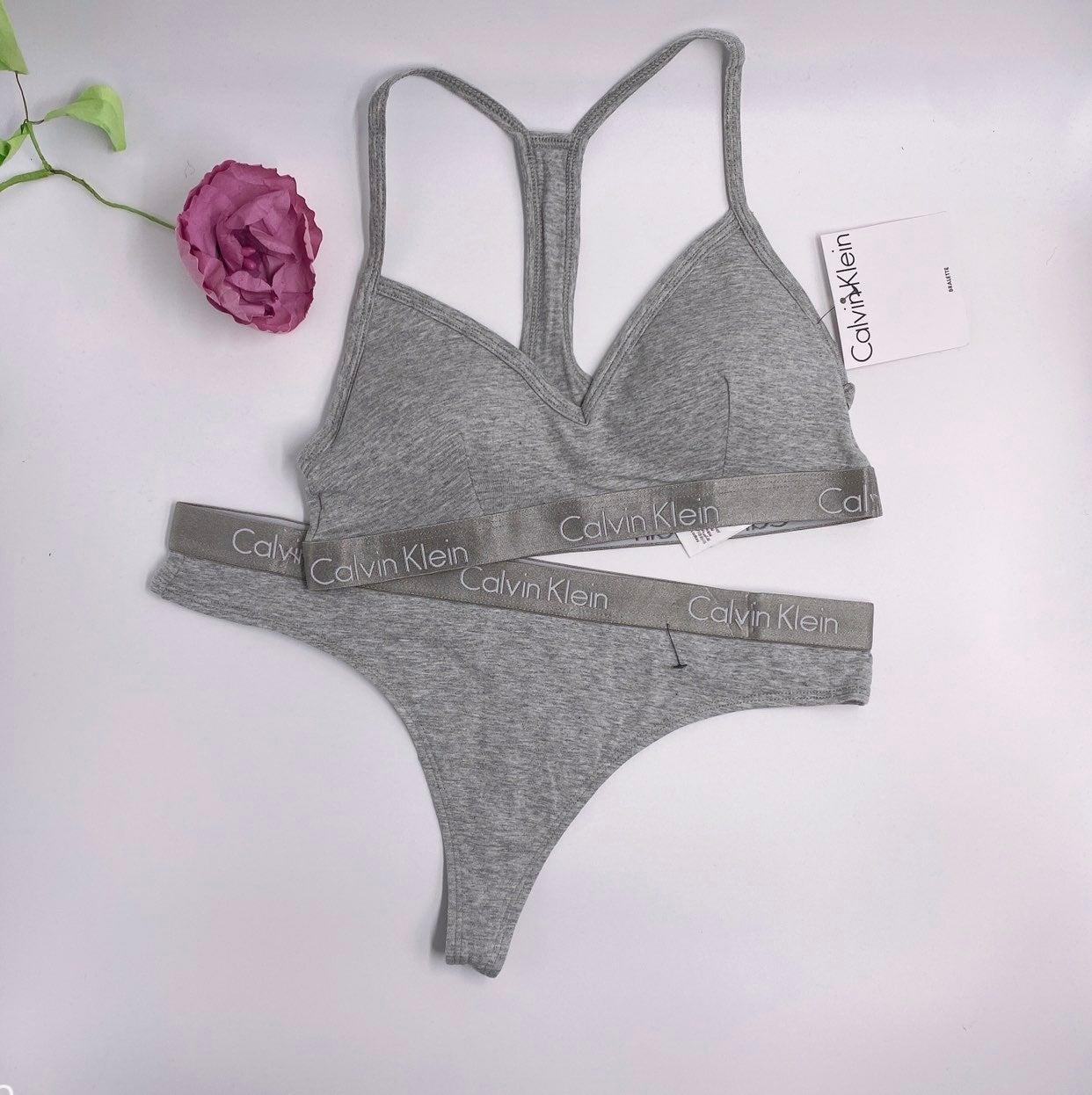 M New Padded Bralette Thong Set