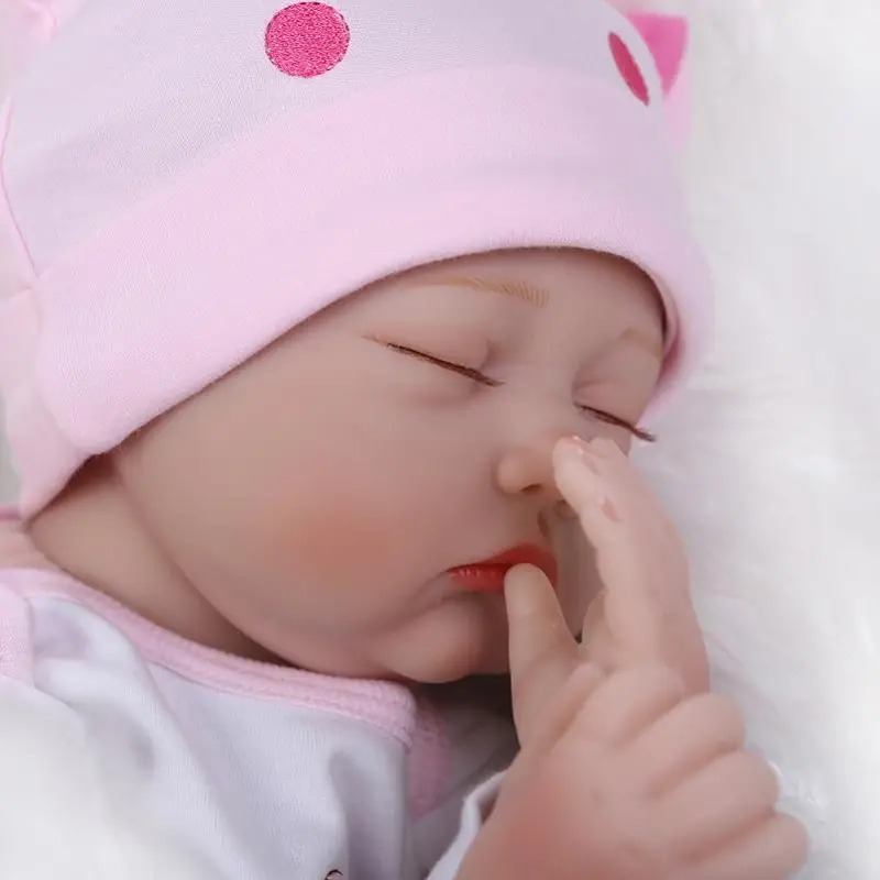 Sleep Reborn Doll 22 Inch Lifelike Soft Silicone--jkd