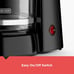 12-Cup Coffee Maker with Easy On/Off Switch, Easy Pour, Non-Drip