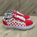 Vans Old Skool Red Checkerboard Skateboard Sneakers Womens Size 9 Unisex Shoes