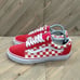Vans Old Skool Red Checkerboard Skateboard Sneakers Womens Size 9 Unisex Shoes