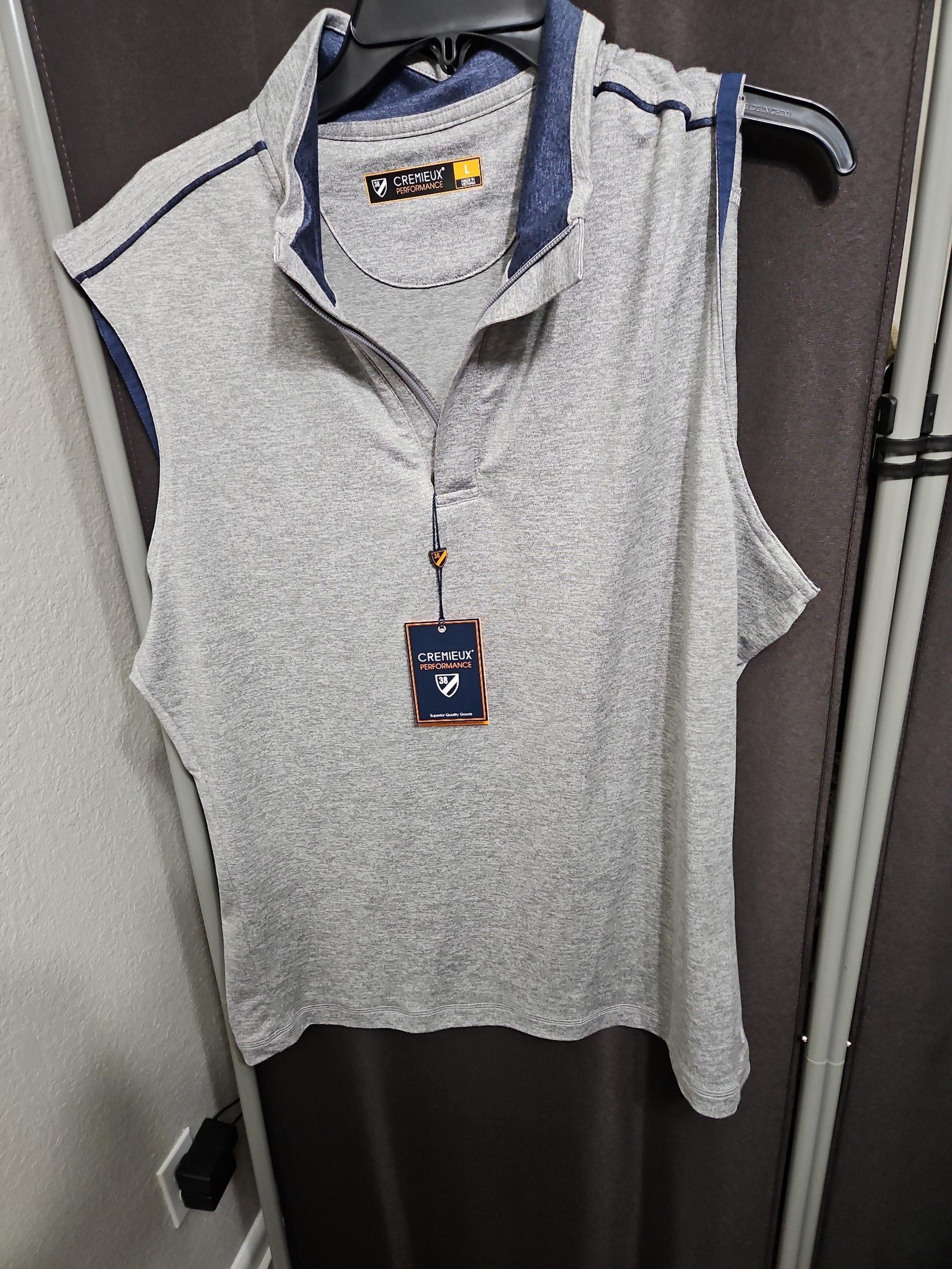 Cremieux Unisex Gray Sport Vest, Large