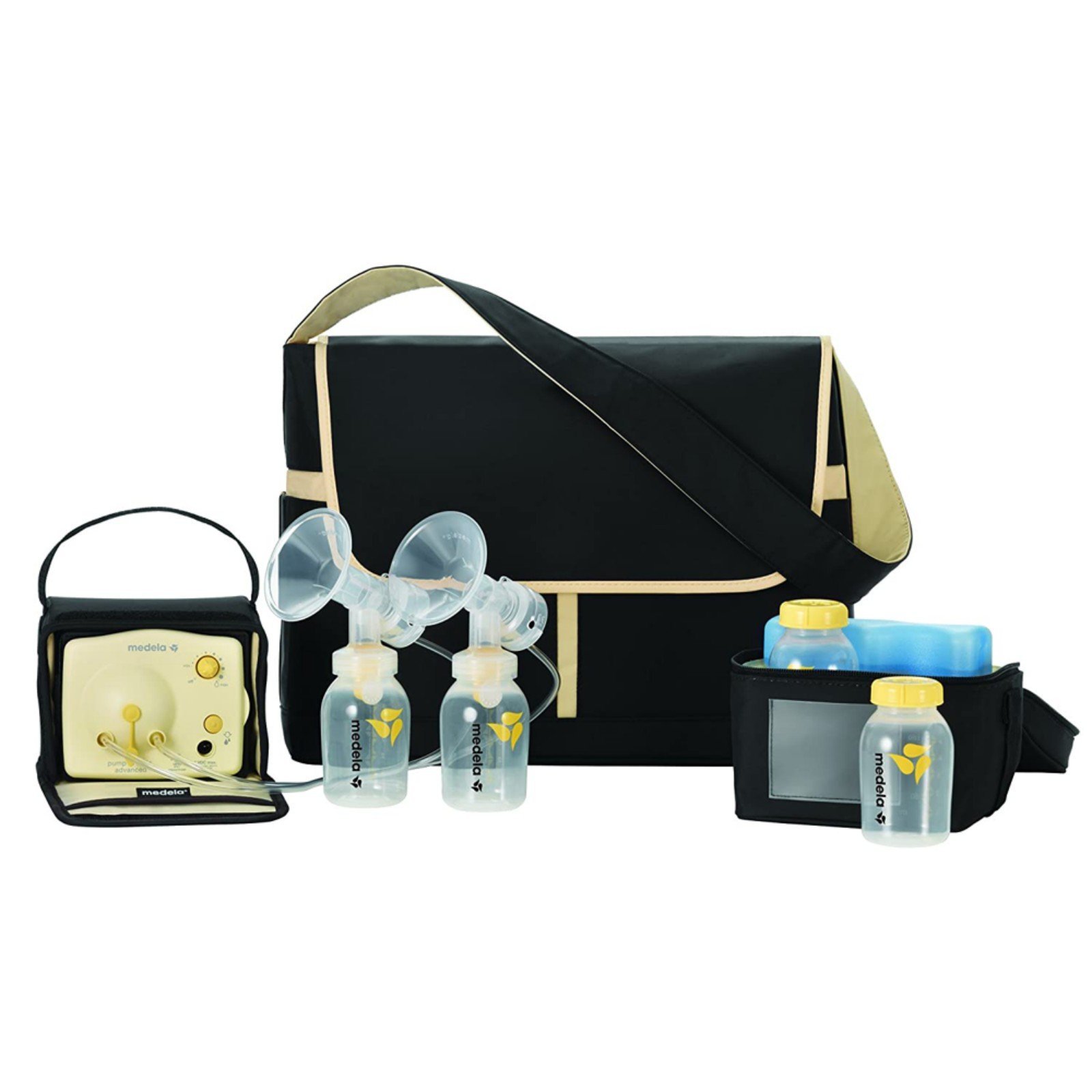 Medela pump in style breast pump with messenger bag