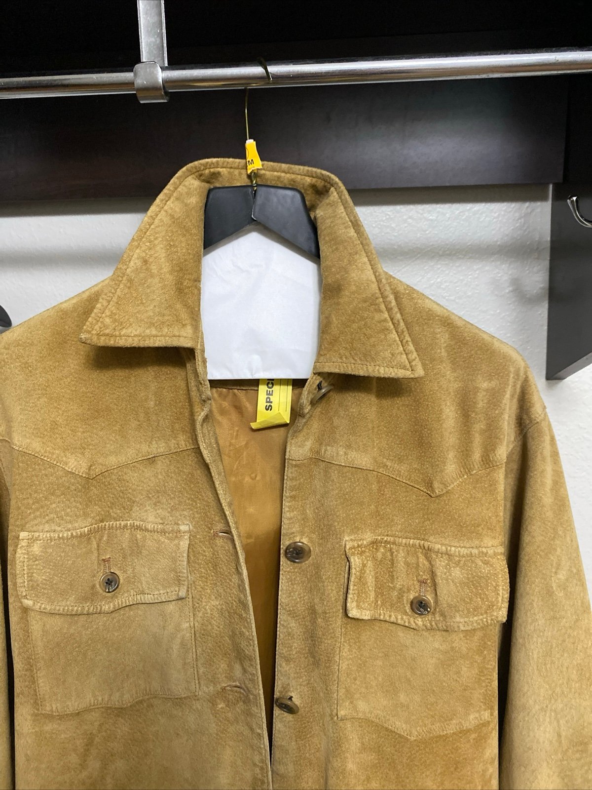 Vintage suede leather safari style jacket from Ralph Lauren