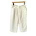 Death To Tennis White Linen Cropped Pants