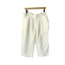 Death To Tennis White Linen Cropped Pants