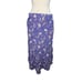 J.JILL Purple Floral Paisley Tiered Midi Skirt Size Medium Tall Pull On Lined