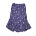 J.JILL Purple Floral Paisley Tiered Midi Skirt Size Medium Tall Pull On Lined