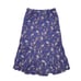 J.JILL Purple Floral Paisley Tiered Midi Skirt Size Medium Tall Pull On Lined