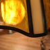 Stained glass hanging lamp