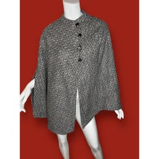 Nolan Miller Glamour Style Womens One Size Cloak Jacket Coat Woven Classic