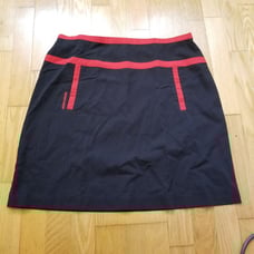 Modrobes Y2K Cyber Goth Red Stripe Skirt XL