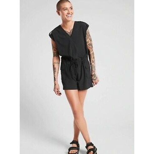 ATHLETA sutton romper in black size 16