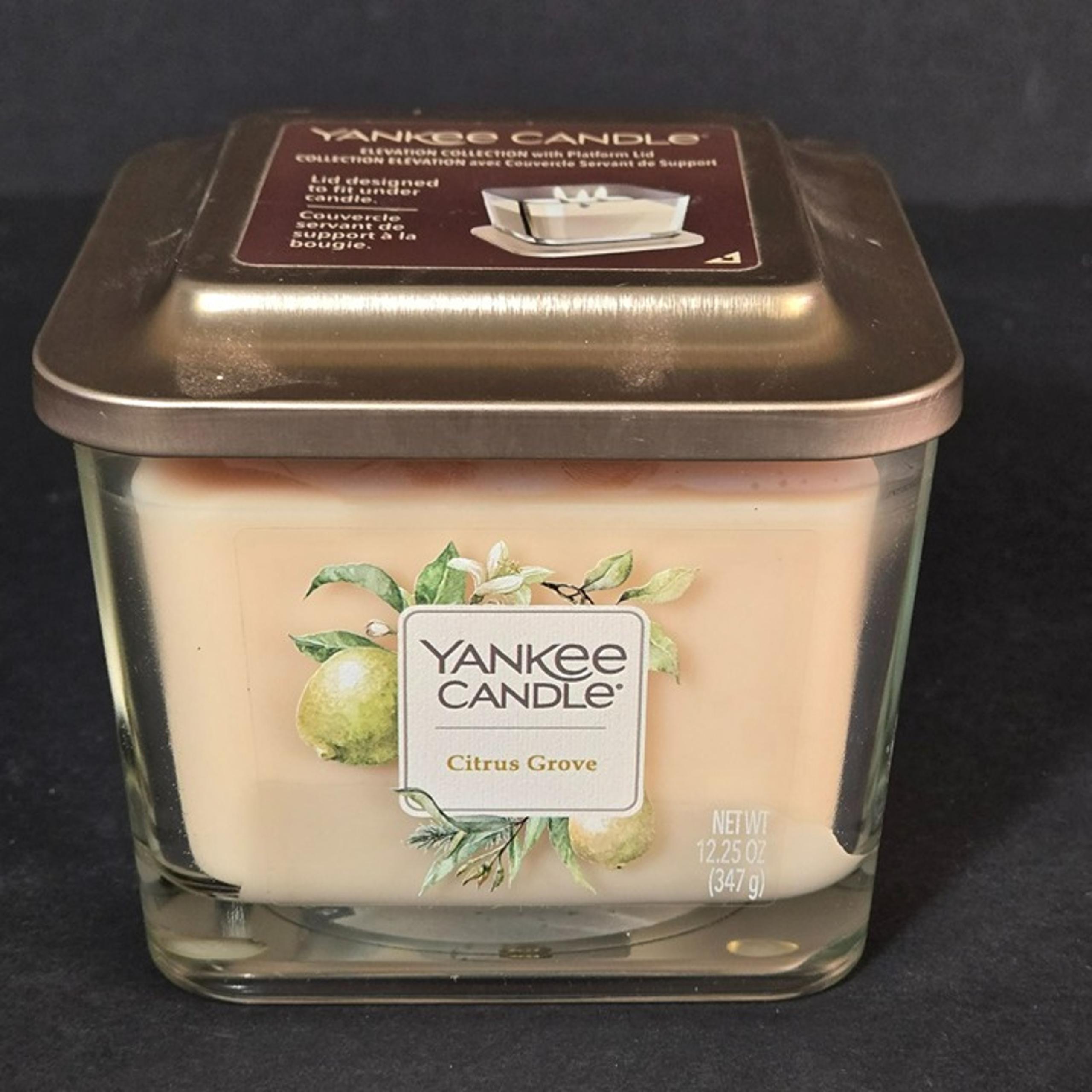 Yankee Candle Citrus Grove Elevation Collection 3-Wick Scented Candle 12.25 Oz