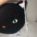 Pottery Barn Cat black Halloween throw pillow decor kitty plushie