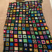 Vintage Granny square crochet blanket