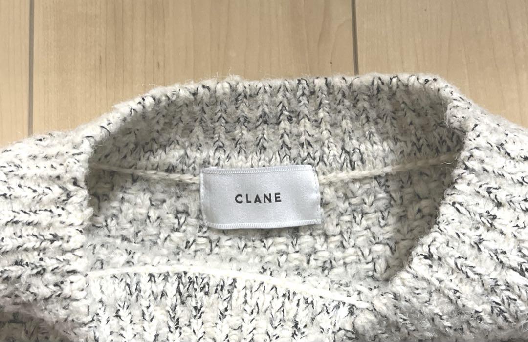 CLANE SIDE ZIP TWEED KNIT VEST