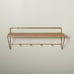 Brand New 2 Farmhouse Style Wall-Mounted Storage Hooks/Shelf Set