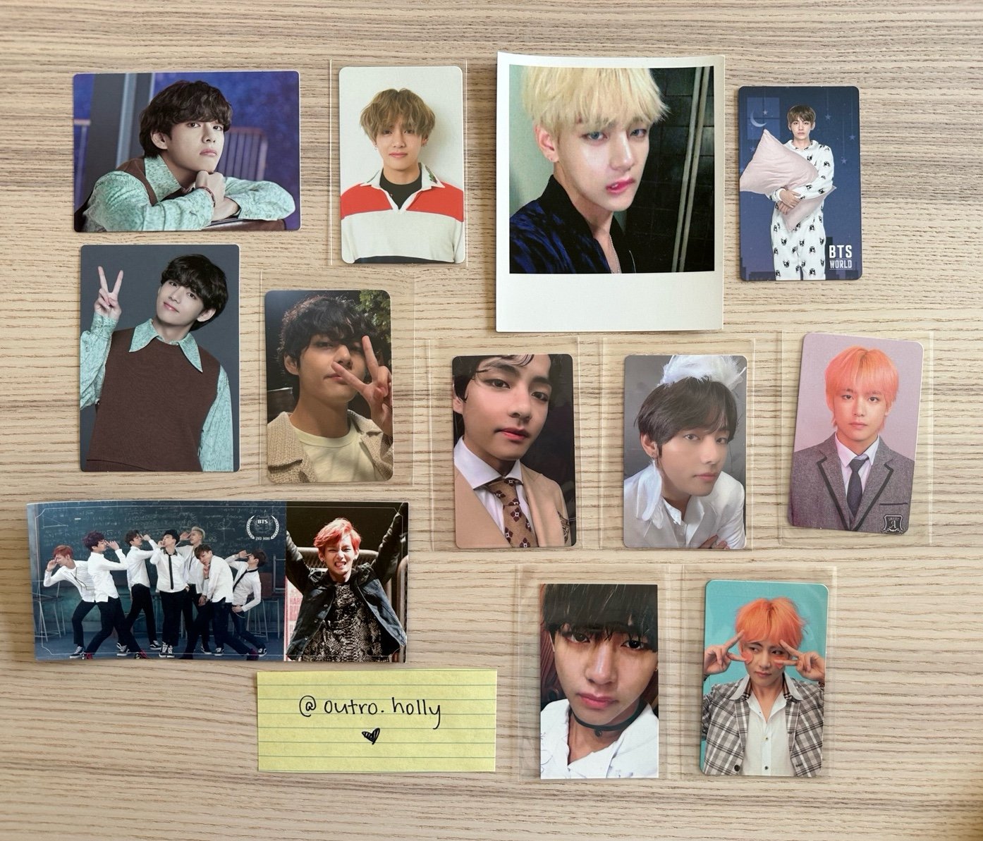 BTS V Kim Taehyung photocard lot