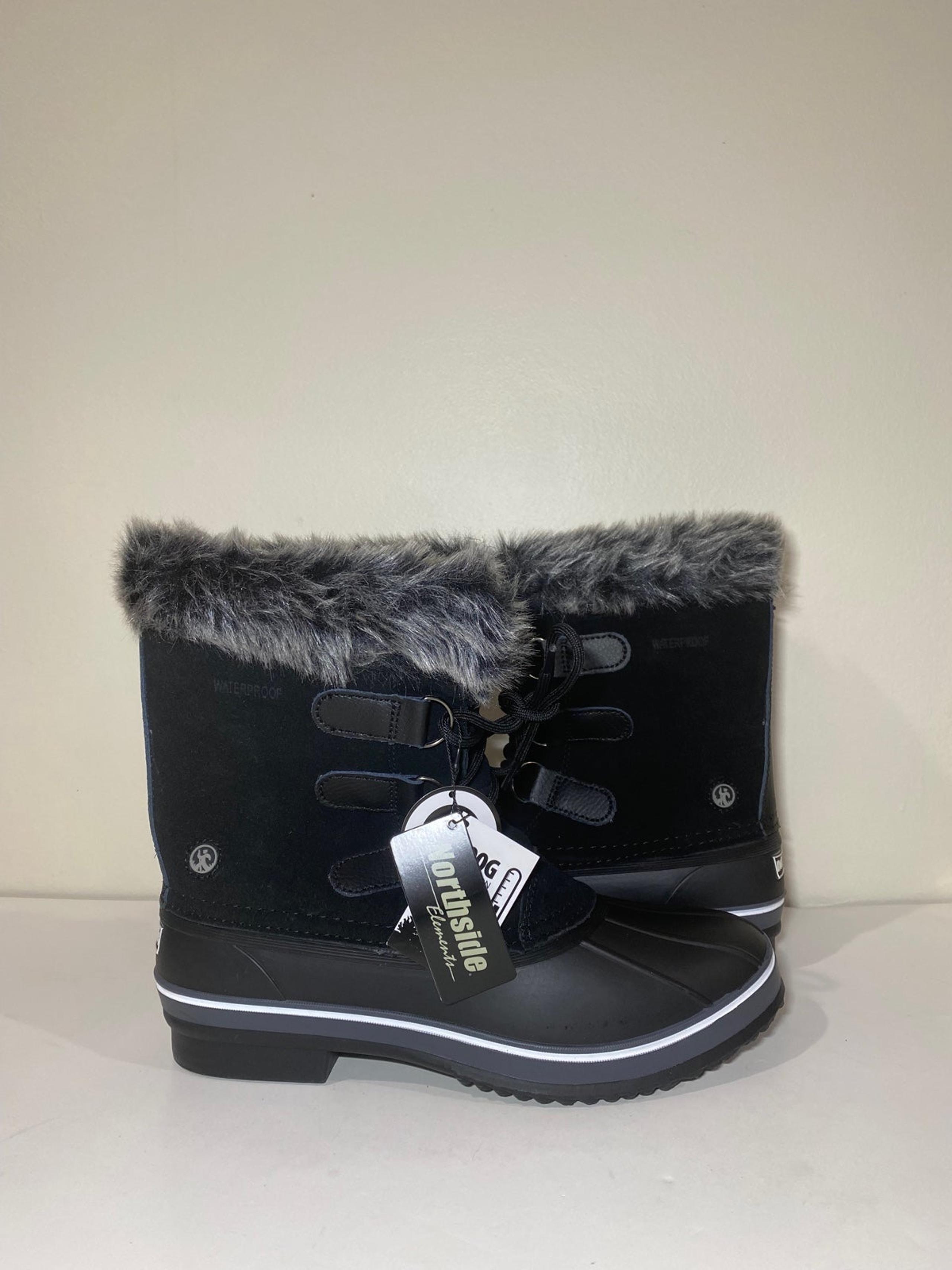 Northside Women's Katie Waterproof Insulated Winter Snow Boot, black & size 10