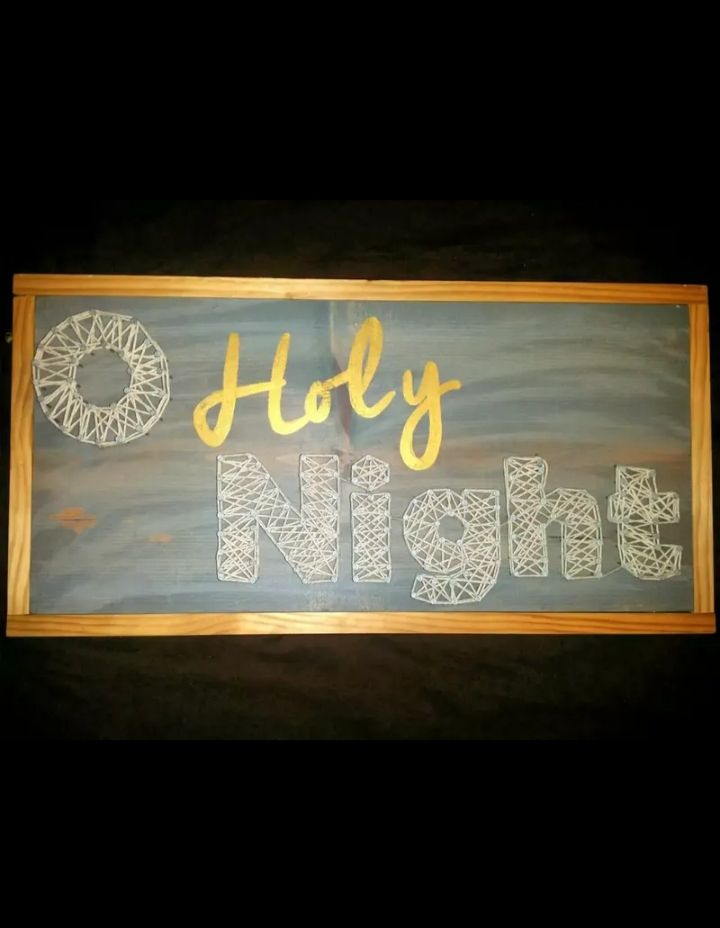 O' Holy Night nail art piece