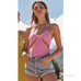 Victor Glemaud waffle-knit halterneck top