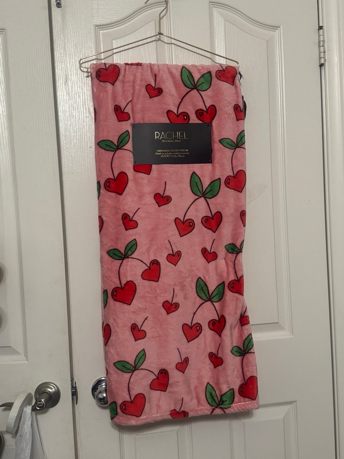 Rachel Roy Cherries/Hearts blanket