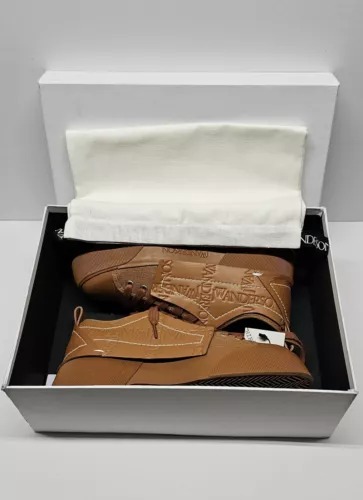 RARE JW Anderson Panelled Low-top Sneakers Leather Brown US Size 8 EU40 NEW