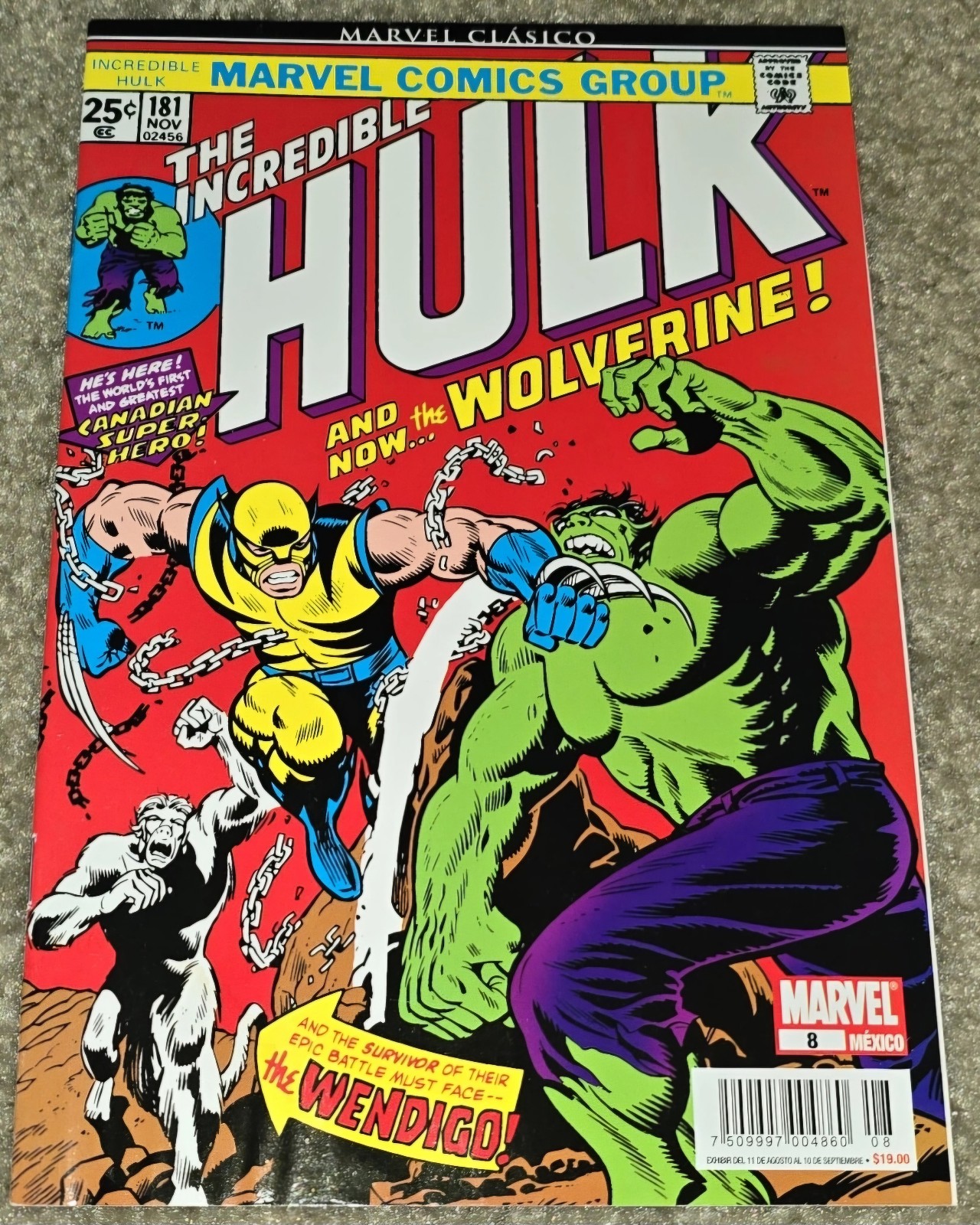 Rare VHTF Incredible Hulk 181 MX 1st App Wolverine Marvel Classic 8 Variant Key
