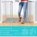 Summer Baby Safety Gate Extra Tall & Wide Gray Metal Pet Safe 29.5-53 W 38 H NEW