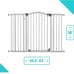 Summer Baby Safety Gate Extra Tall & Wide Gray Metal Pet Safe 29.5-53 W 38 H NEW