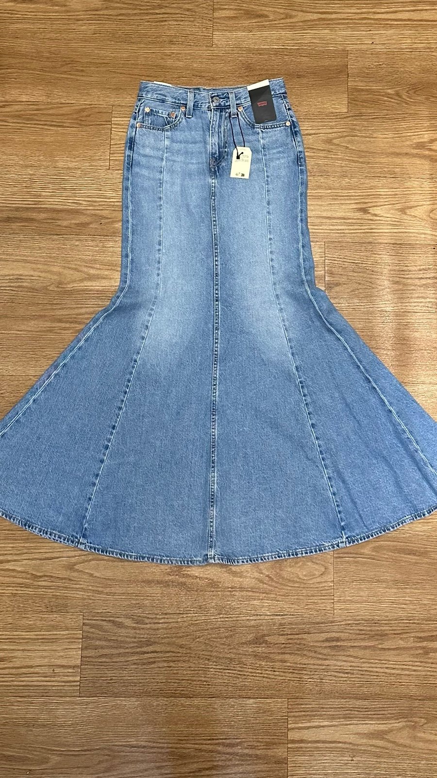 LEVI’s Blue Jeans Denim Flare Full Skirt