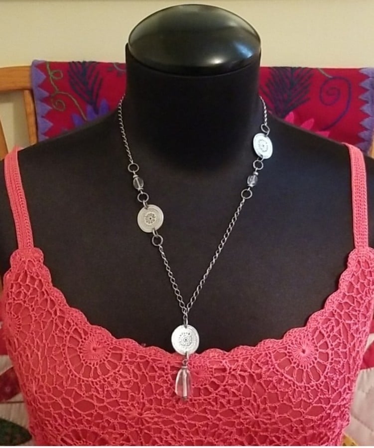 Silpada Sterling Silver Necklace with Quartz Crystal Drop