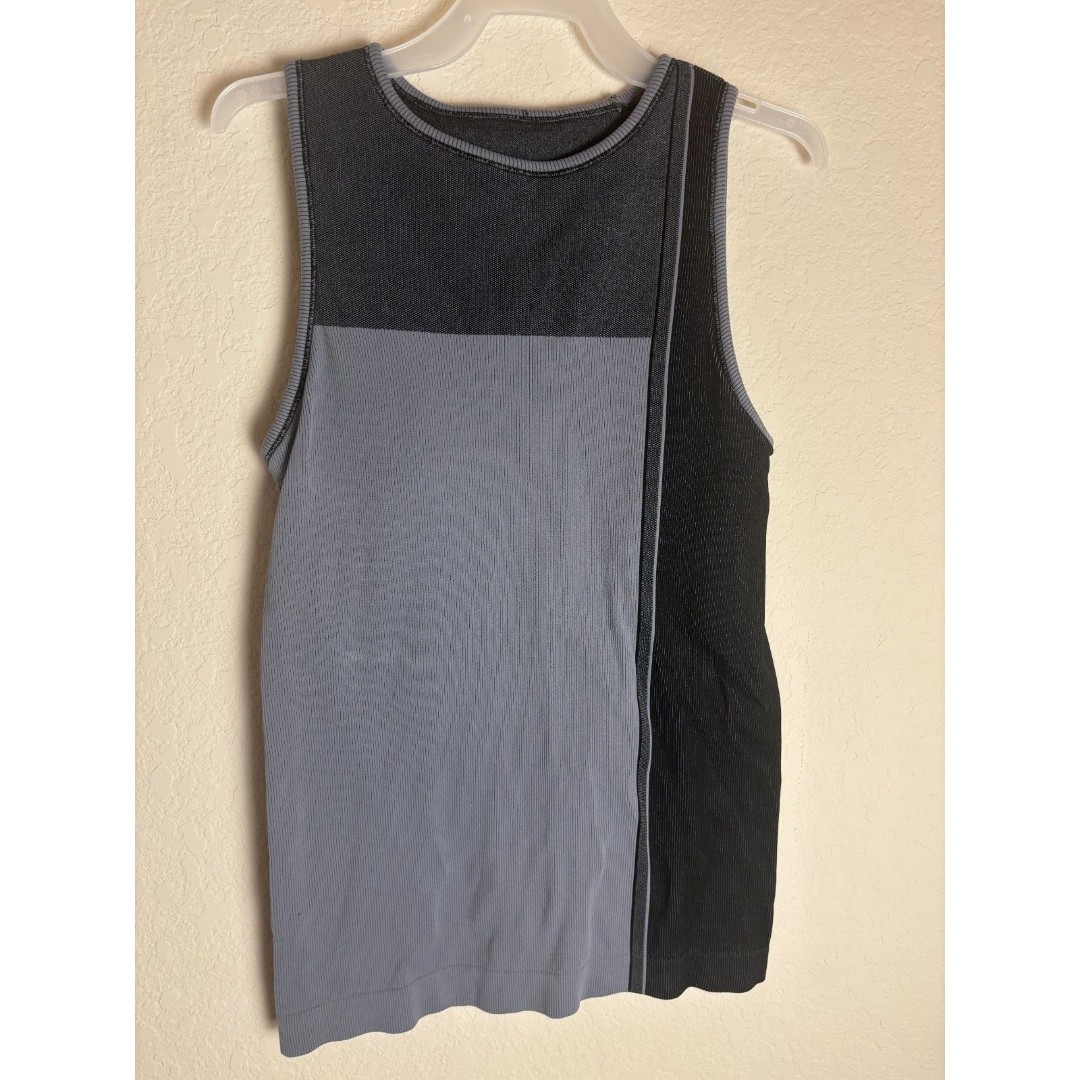 Derek Lam Athleta I0 C Gray Color Block Athletic Tank Top Size Small