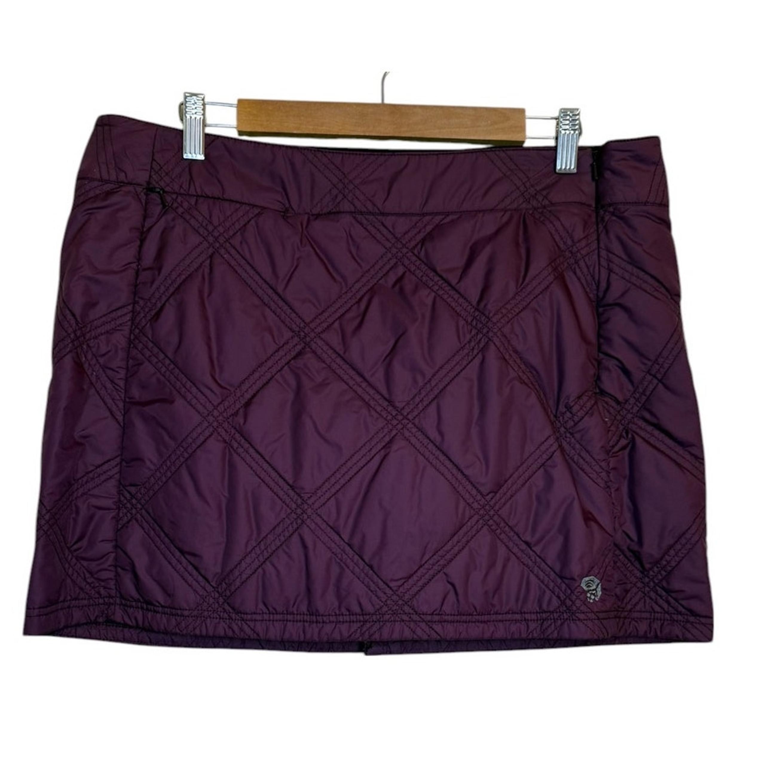 Mountain Hardwear Skirt Women Large Purple Quilted Mini Gorpcore Hiking Outdoor
