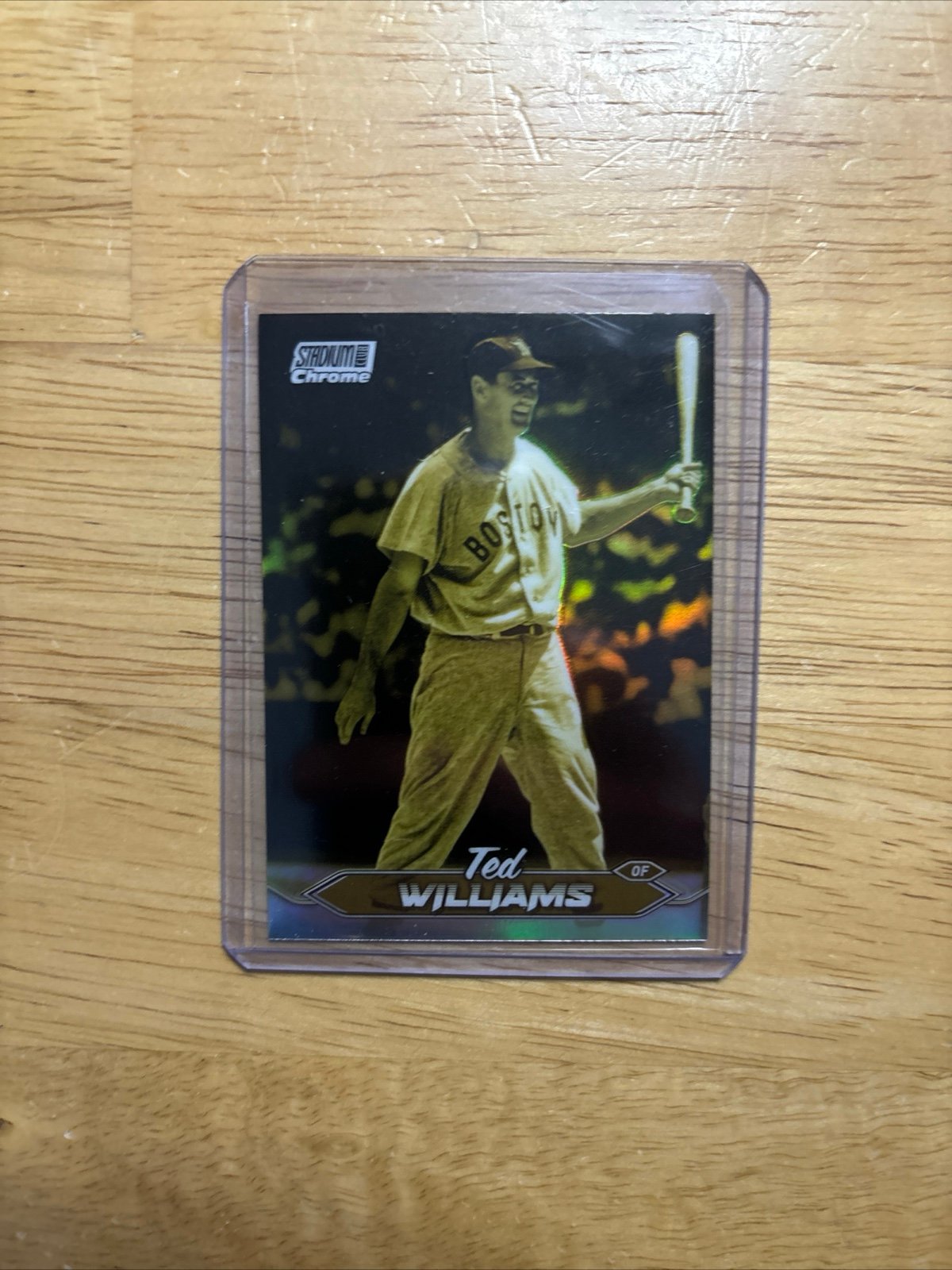 2024 Topps Stadium Club Chrome Ted Williams Gold Minted SSP Boston Red Sox