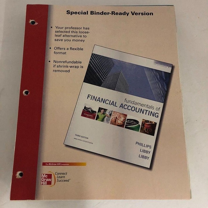 Fundamentals of Financial Accounting Phillips/Libby/Libby Looseleaf Edition NEW