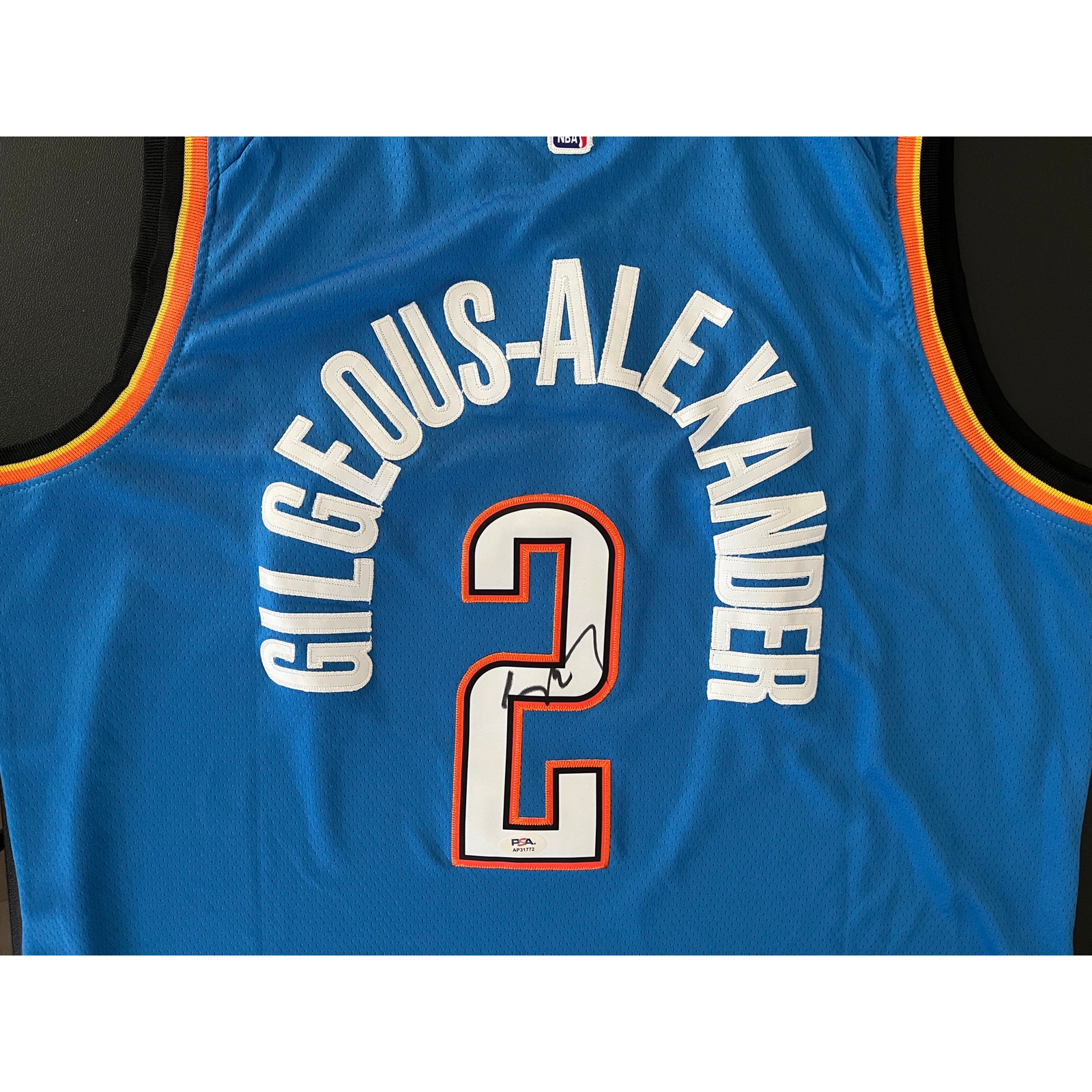 Shai Gilgeous Alexander Signed Oklahoma City Thunder Jersey PSA/DNA