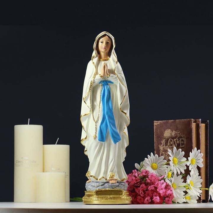 Virgin Mary Statue, 15.3 Inch Catholic Blessed Virgin Mother Mary Statue