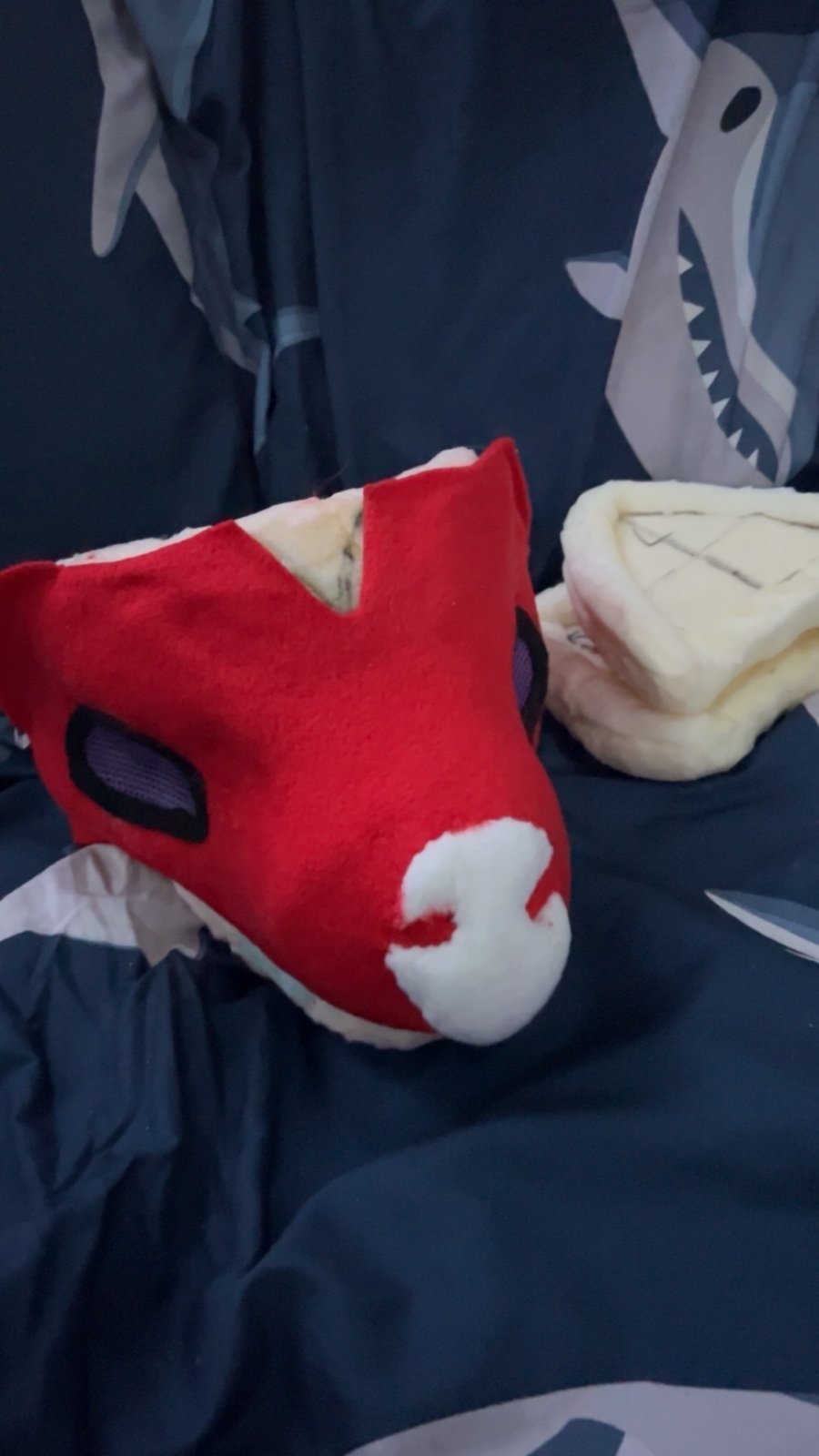unfinished modded dino mask fursuit (send offers)