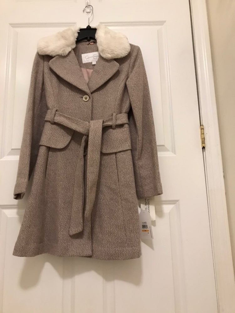 Jessica Simpson Fur Collar Coat