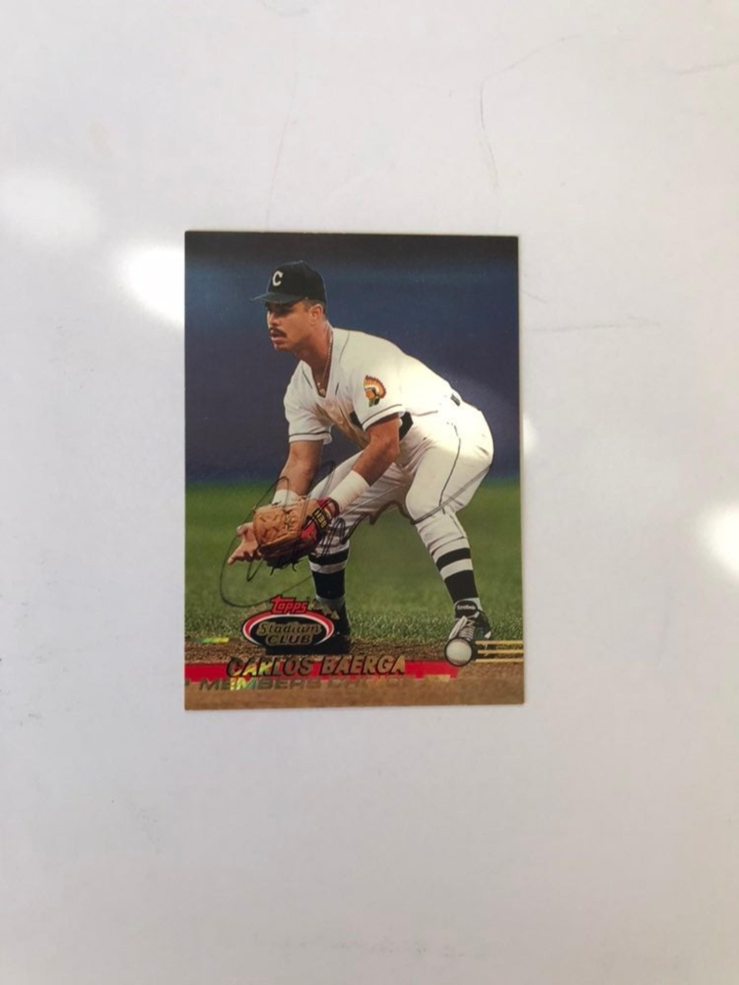 Carlis Baerga Autograph Cleveland Indians/Guardians