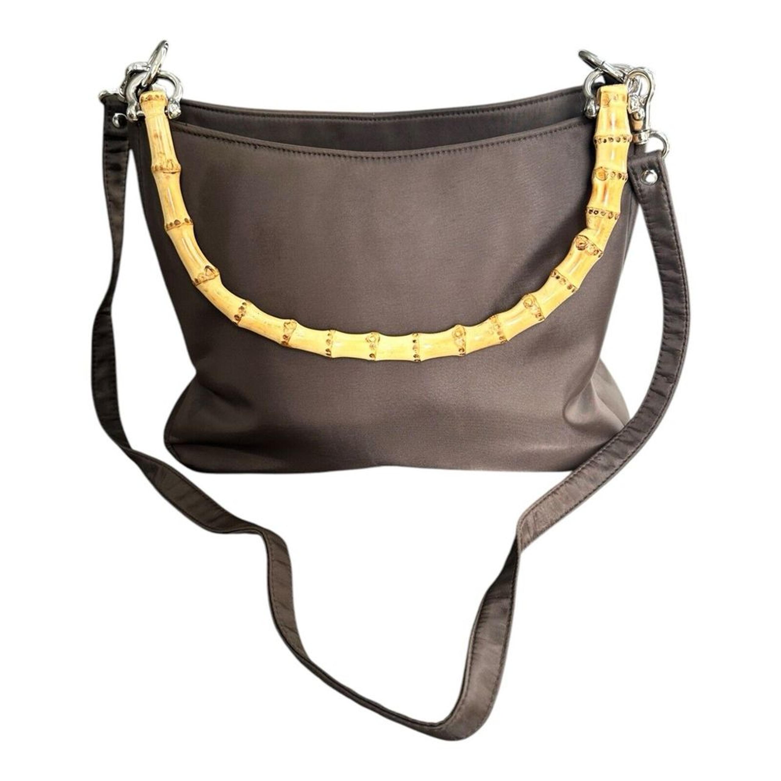 Valerie Steven's Bamboo Handle Brown Purse Handbag NWOT! Gorgeous For Holidays