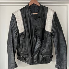 Rare Vintage Designer Leather Moto Jacket